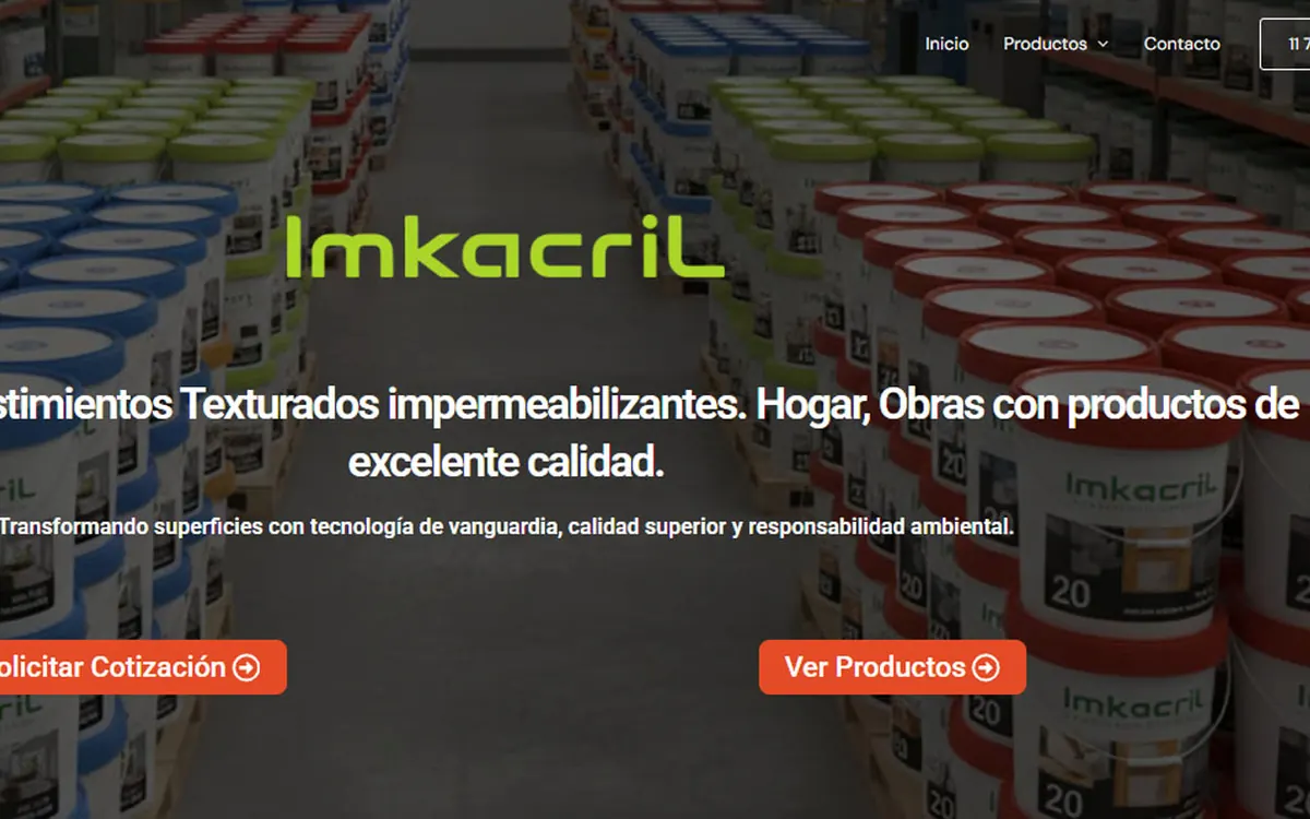 Sitio web de IMK Acril