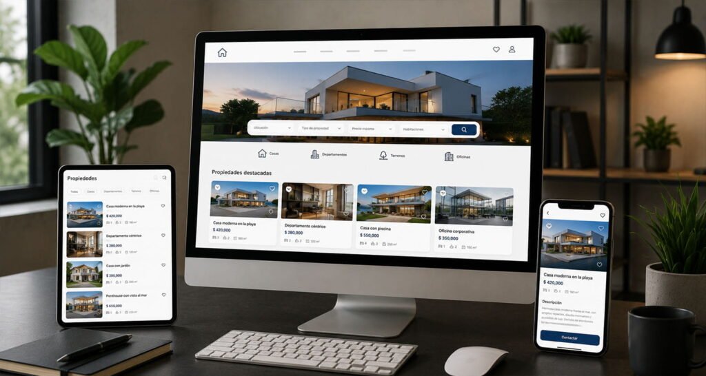 Diseño Web para inmobiliarias. Mil Paginas Web.